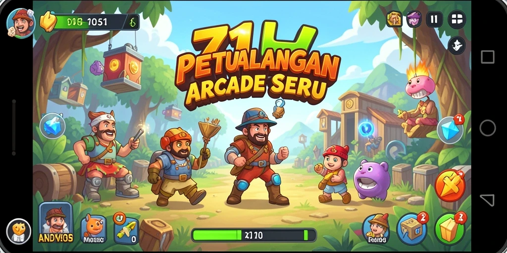 Tampilan gameplay seru di 71H dengan grafis yang menarik.