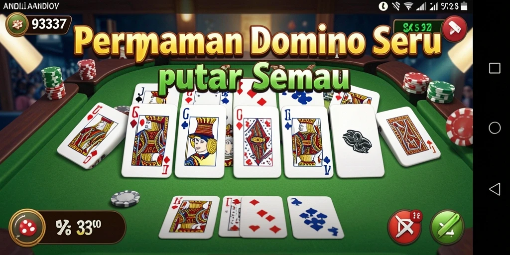 Tampilan menarik dalam gameplay Domino 93337.
