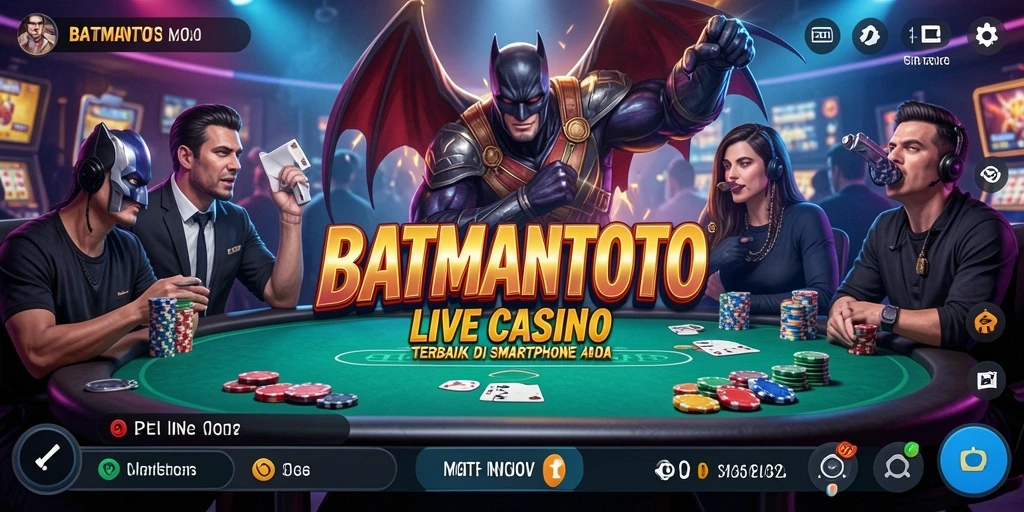 Tampilan gameplay Live Casino yang mengasyikkan di BATMANTOTO.
