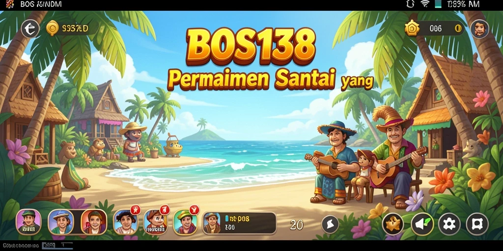 Tampilan screenshot utama BOS138 dengan grafik cerah dan gameplay seru.