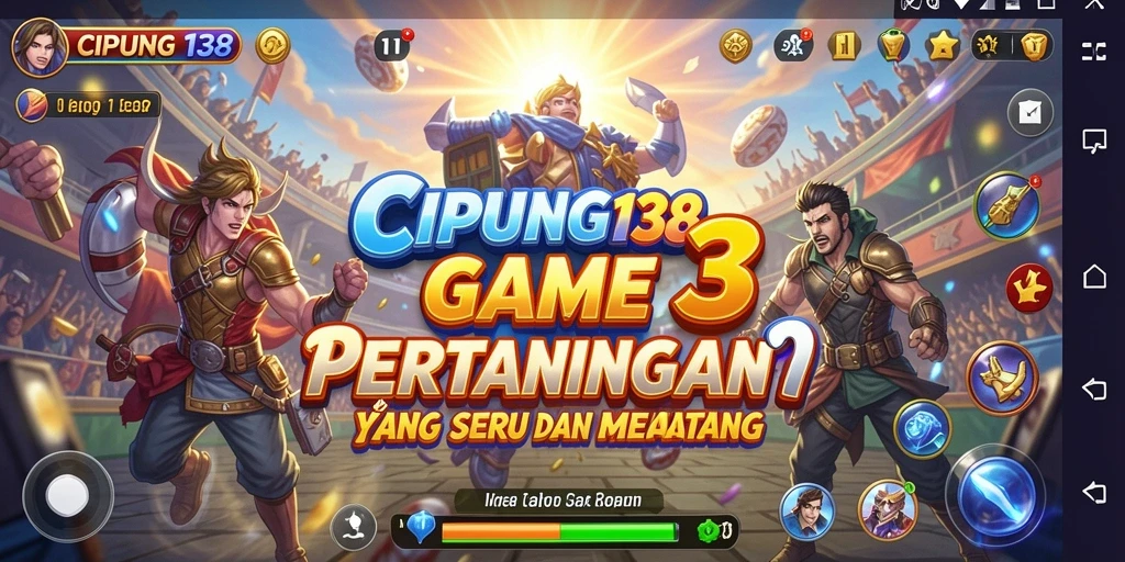 Tampilan gameplay seru dalam CIPUNG138 dengan kombinasi warna-warni.