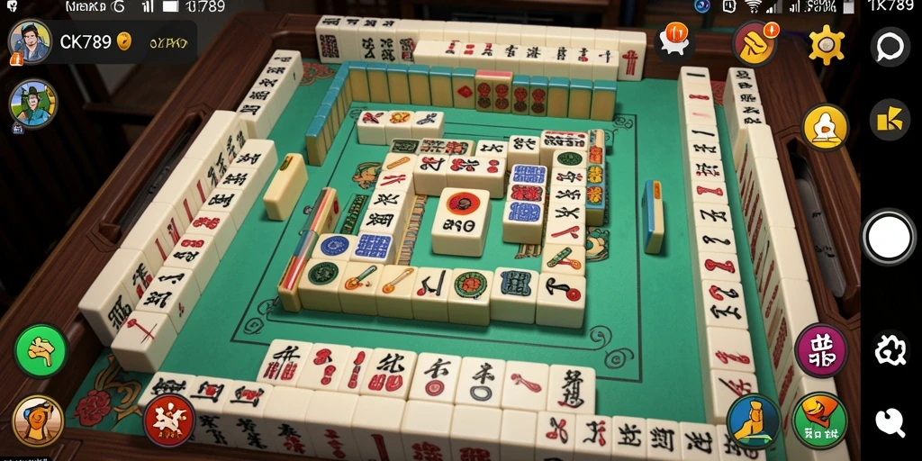 Screenshot utama CK789 menampilkan gameplay Mahjong yang mendebarkan.