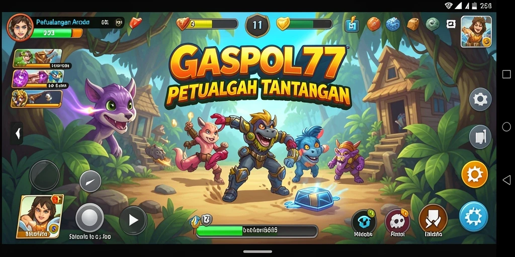 Tampilan gameplay utama dari GASPOL77 yang menantang.