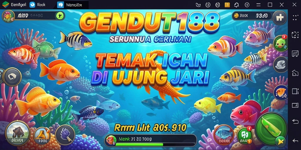 Screenshot GENDUT188 menampilkan aksi seru dalam permainan Tembak Ikan.