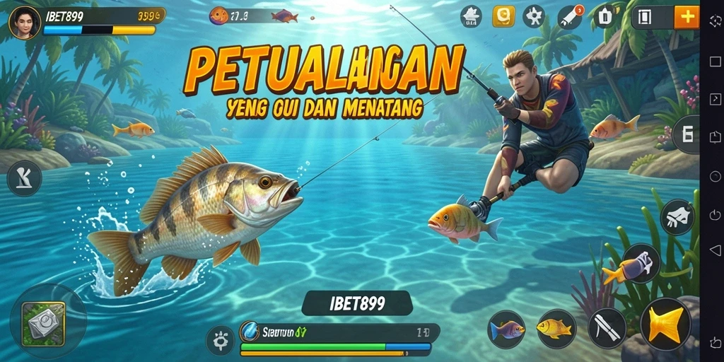 Tangkapan ikan besar dalam permainan IBET899 dengan grafik yang memukau.