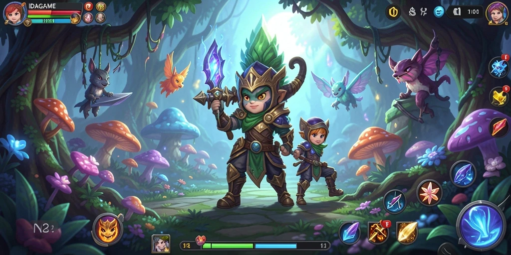 Tampilan menarik dari gameplay di IDAGAME saat menjelajahi dunia petualangan.