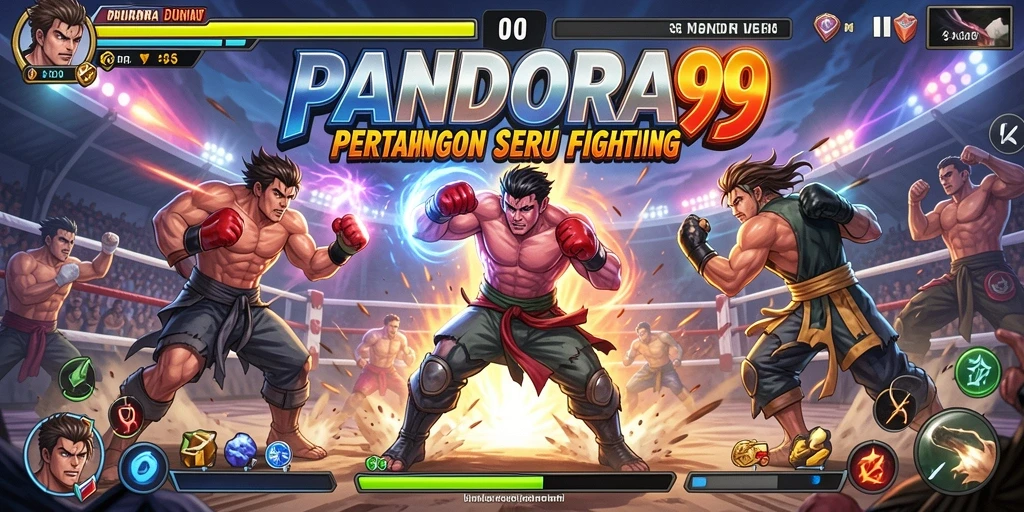 Tampilan aksi pertarungan dalam PANDORA99 yang mendebarkan.