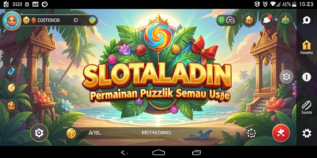 Tampilan menarik saat menyelesaikan teka-teki di SLOTALADIN.