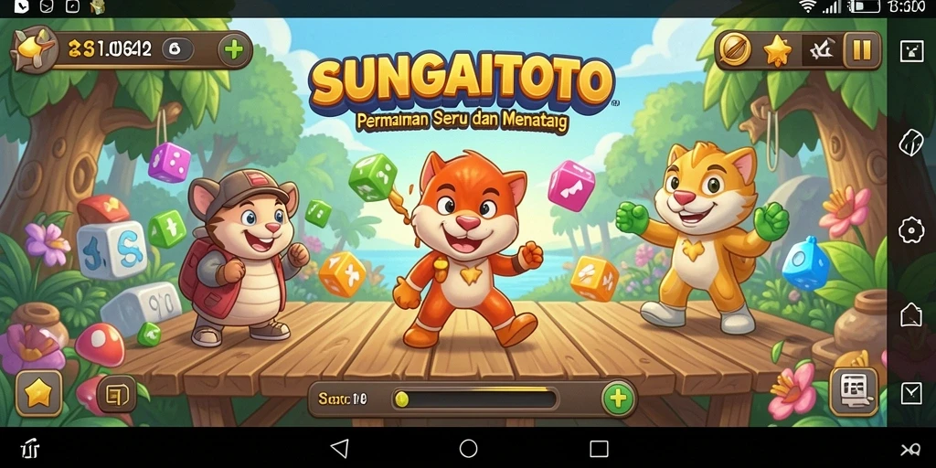 Tampilan menarik dari SUNGAITOTO saat menyelesaikan puzzle.