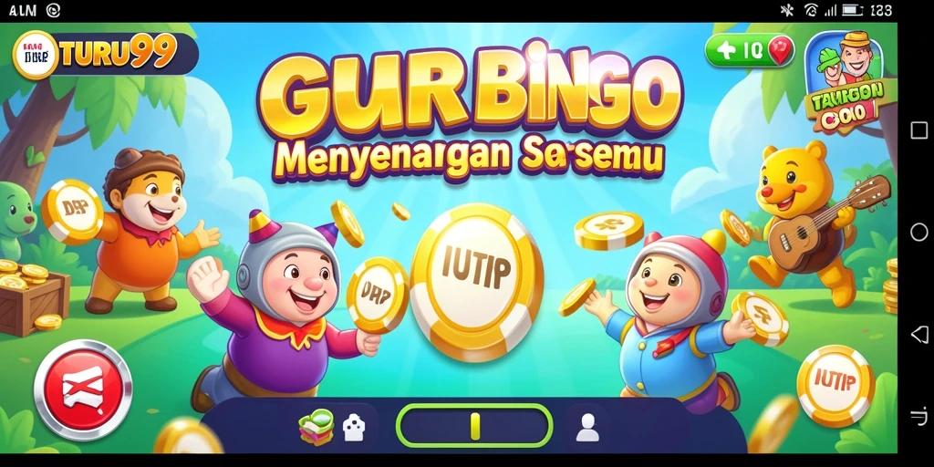 Tampilan gameplay Bingo yang menarik dan interaktif di TURU99.