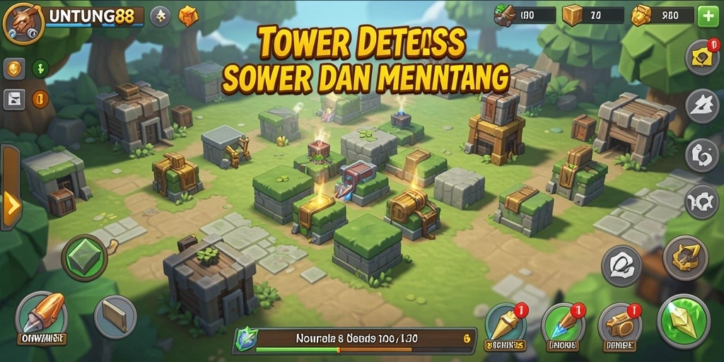 Tampilan gameplay menegangkan dan penuh strategi dalam UNTUNG88.